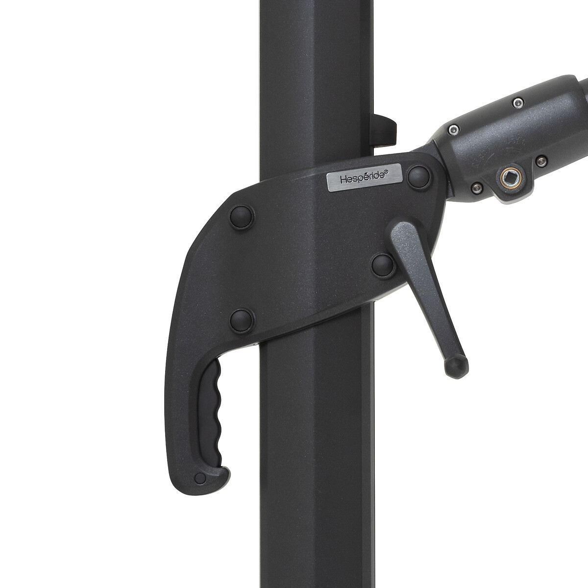 Parasol MELHIA gris graphite e antracite 4x3m