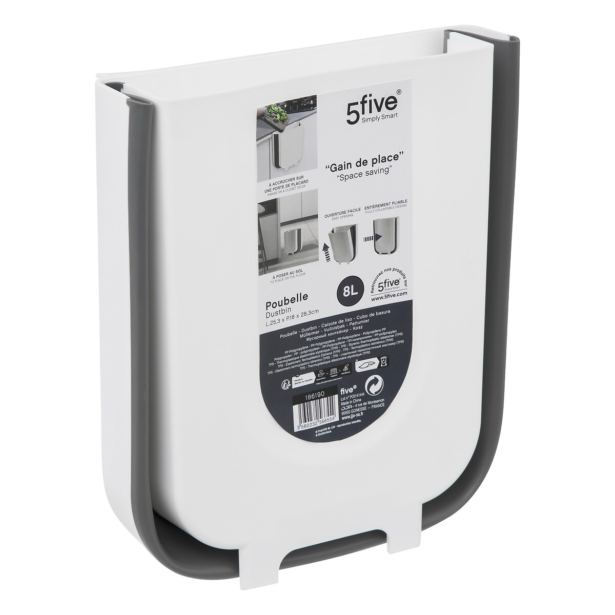 Cubo De Basura Ext. 8L 25.3x18x28.3Cm 