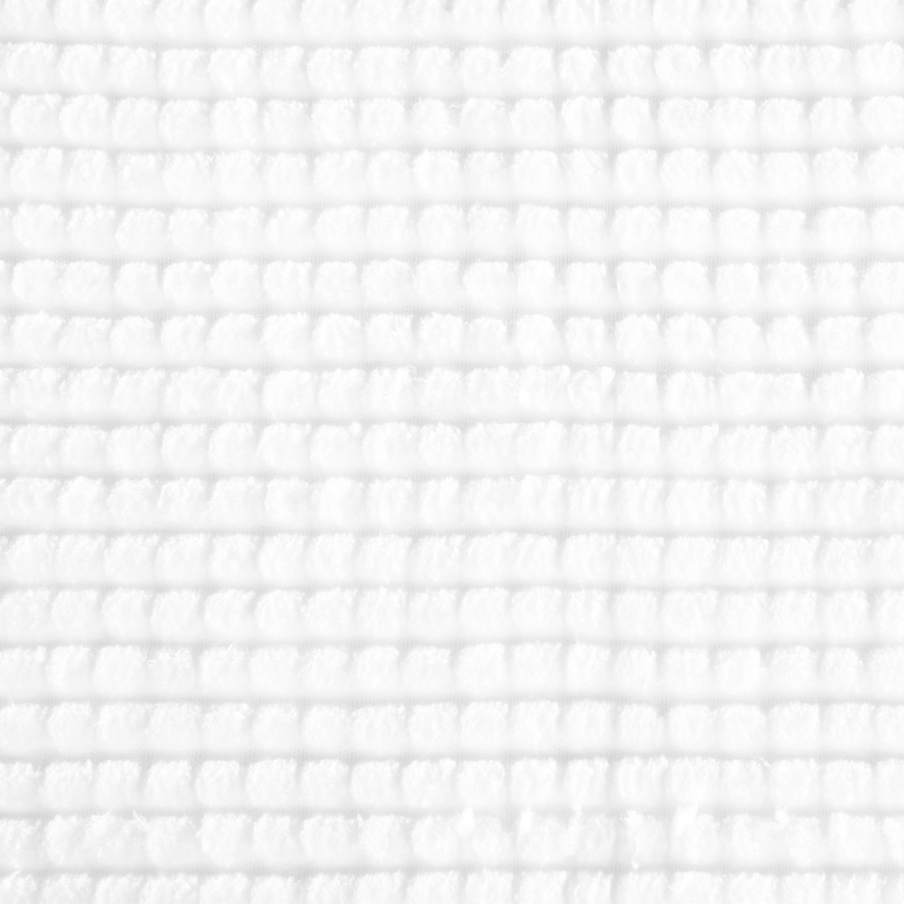 Alfombra de ba&ntilde;o chenilla blanca 50x80cm