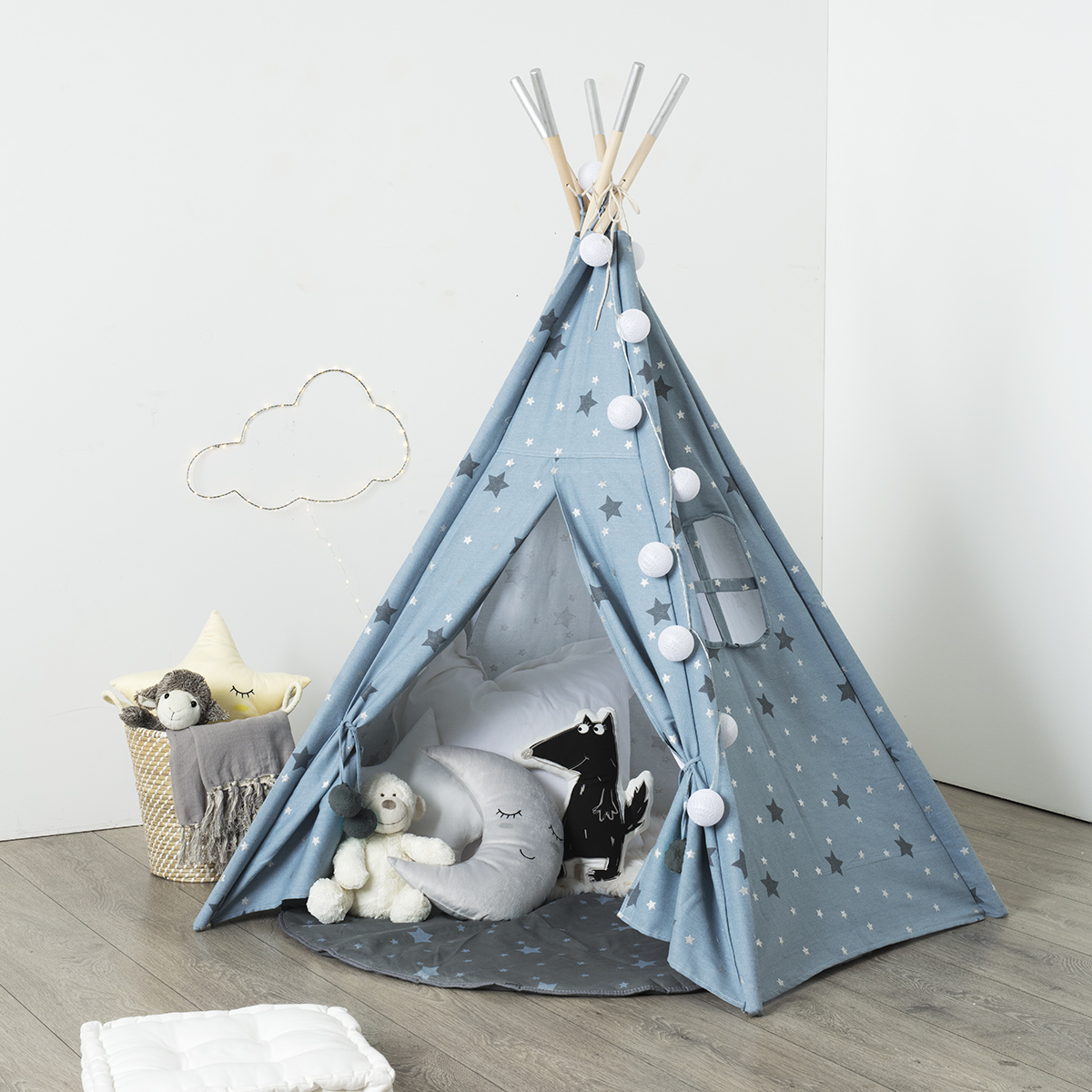 Tienda Tipi Azul C/Estrellas 160Cm