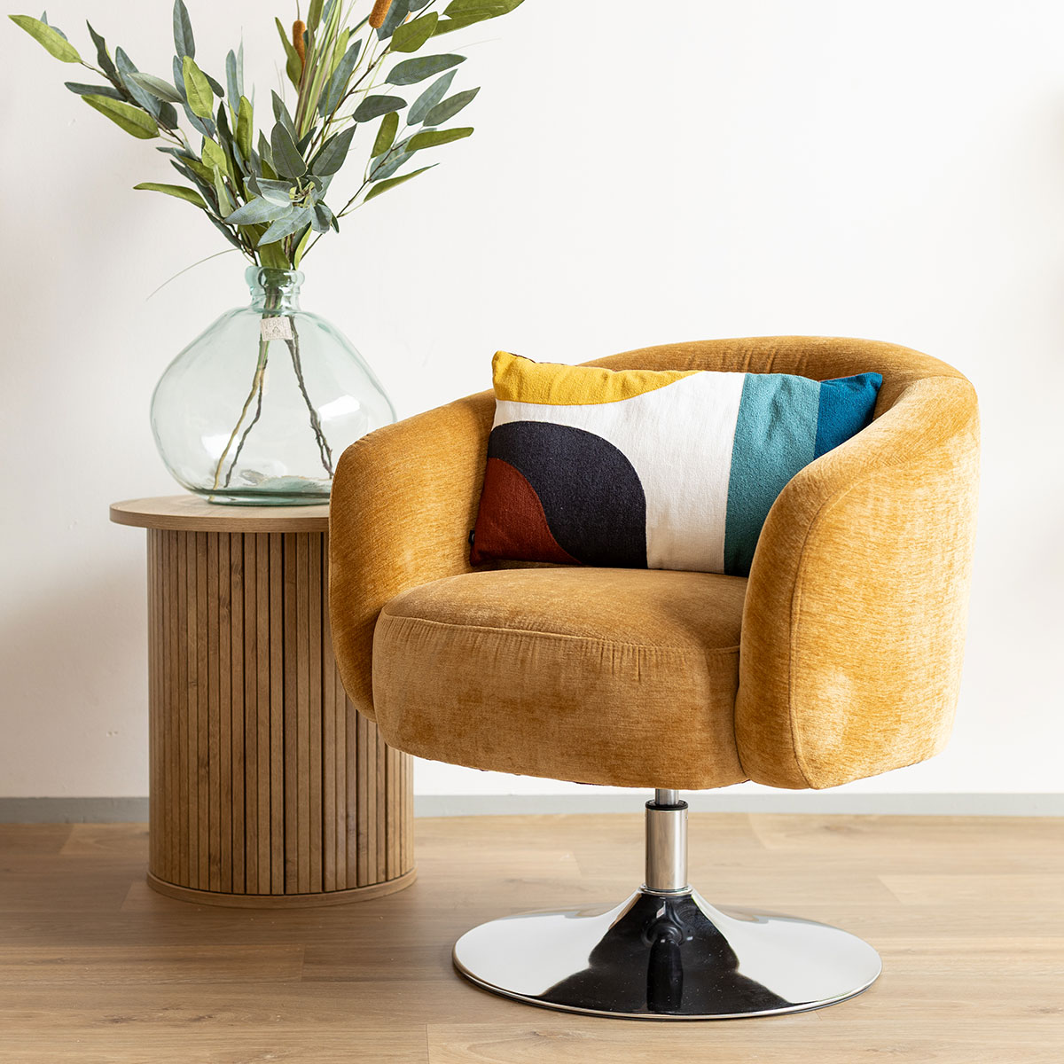 Cojín Bordado Multicolor 30x50Cm