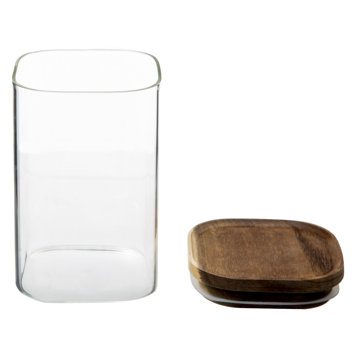 Tarro De Vidrio C/Tapa Acacia 1L