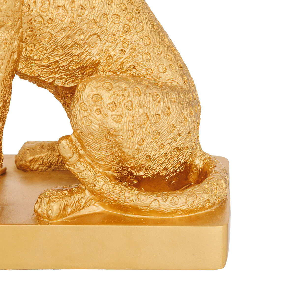 L&aacute;mpara de mesa en forma de leopardo GEPI dorada