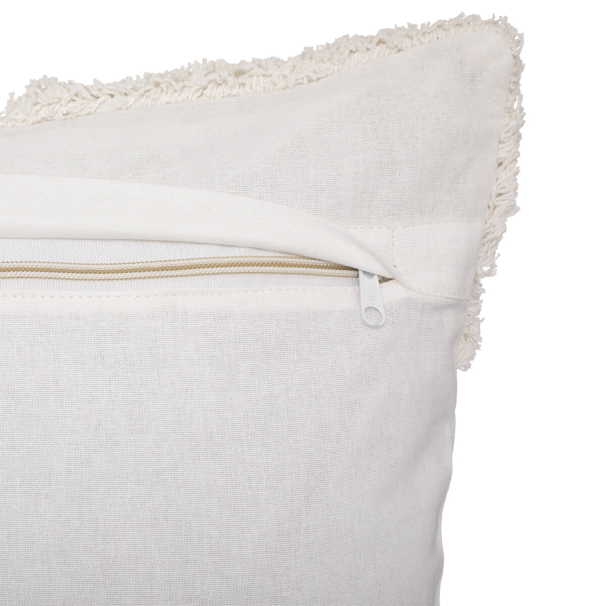 Funda De Almohada Tuft Marfil 40x40cm