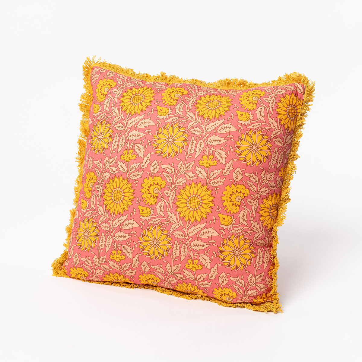 Almohada Yucat&aacute;n Con Girasoles 45x45cm