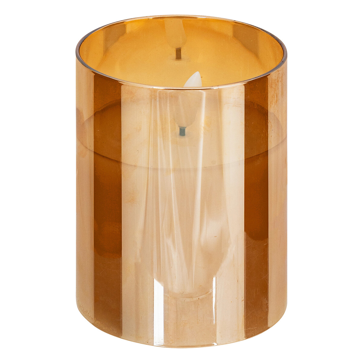 Juego de 3 velas led &aacute;mbar SENA