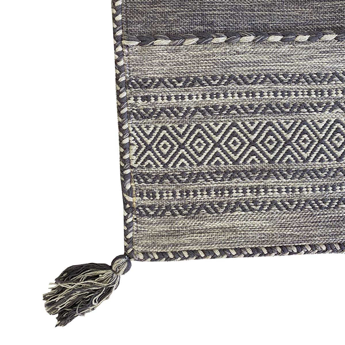 Alfombra Tribal Gris 60x250Cm