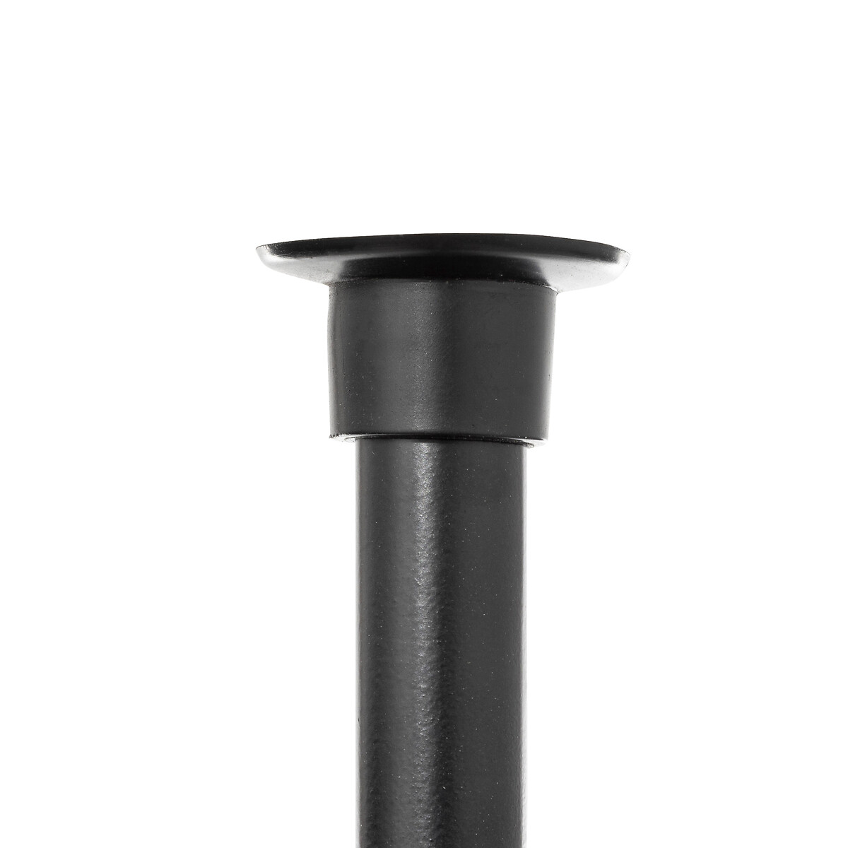 Soporte de ducha negro aluminio y acero