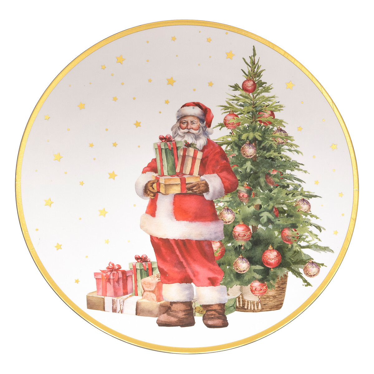 Bajoplato pap&aacute; noel 33cm