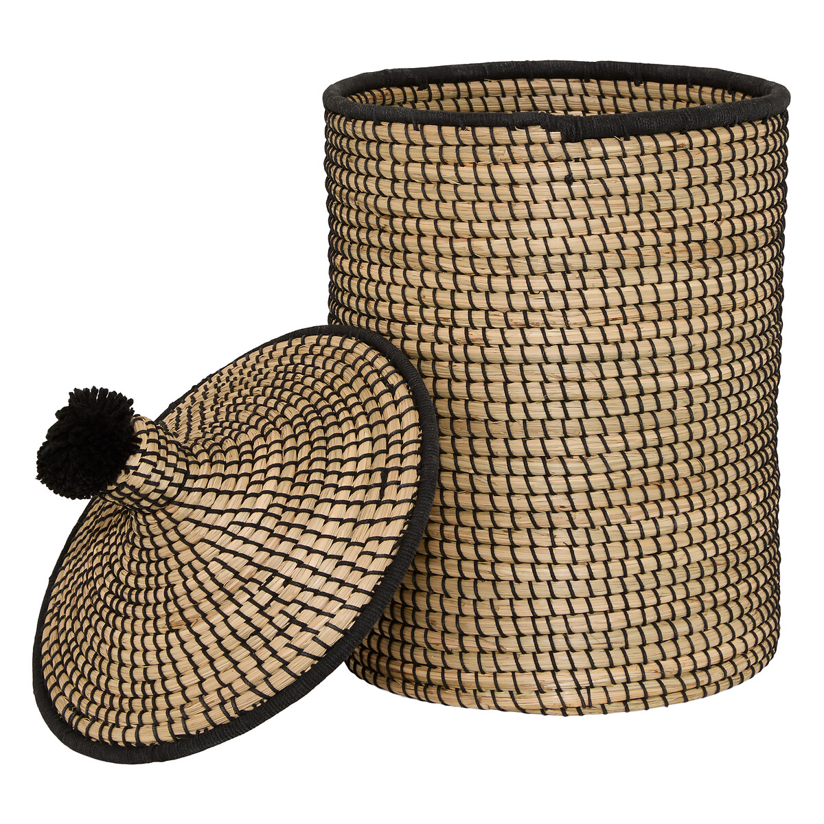 Cesto NYERO de bamb&uacute; 27x26.5x26.5cm
