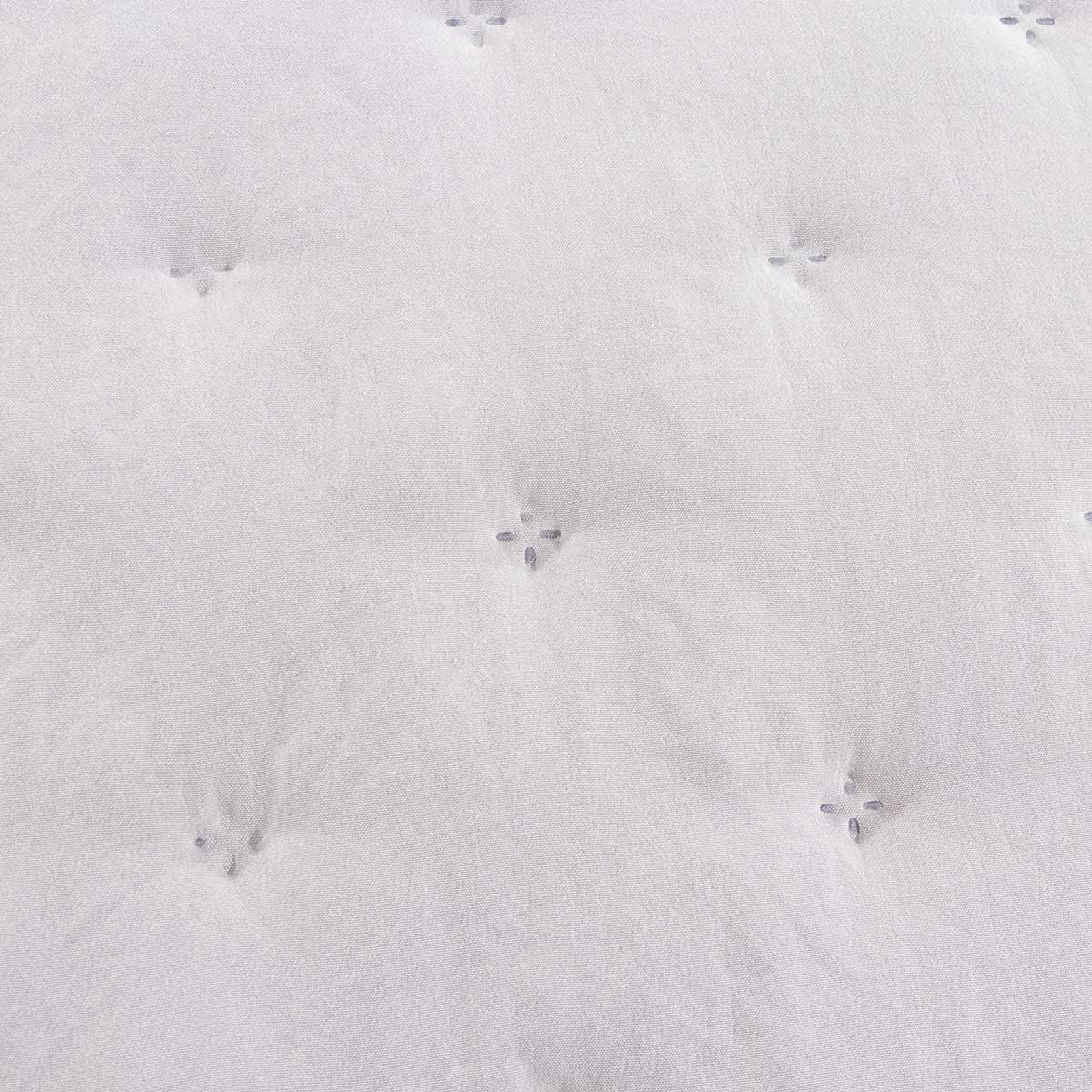 Edredón AMALFI gris con encaje 250x260cm