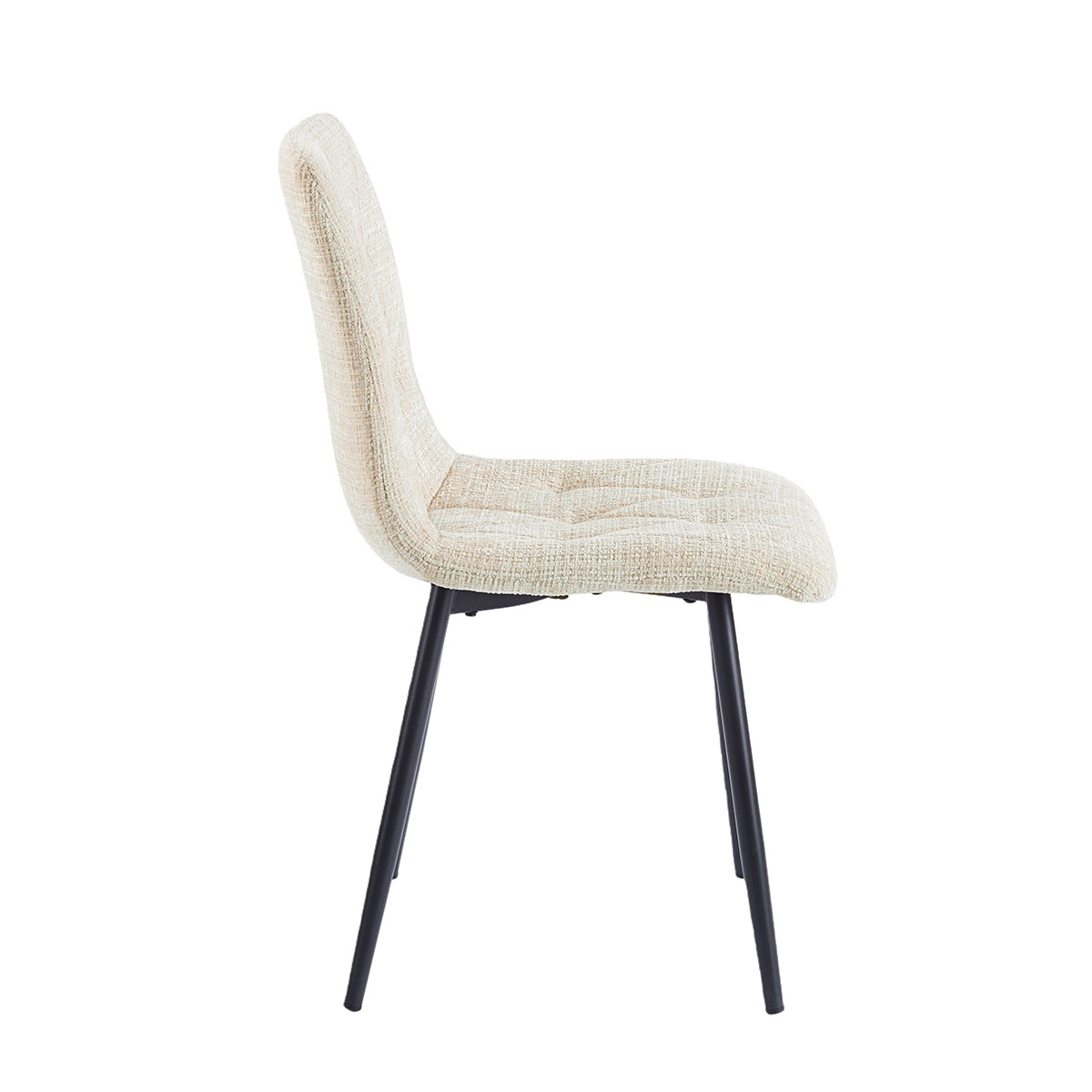 Juego de 2 sillas GALIZES tela beige