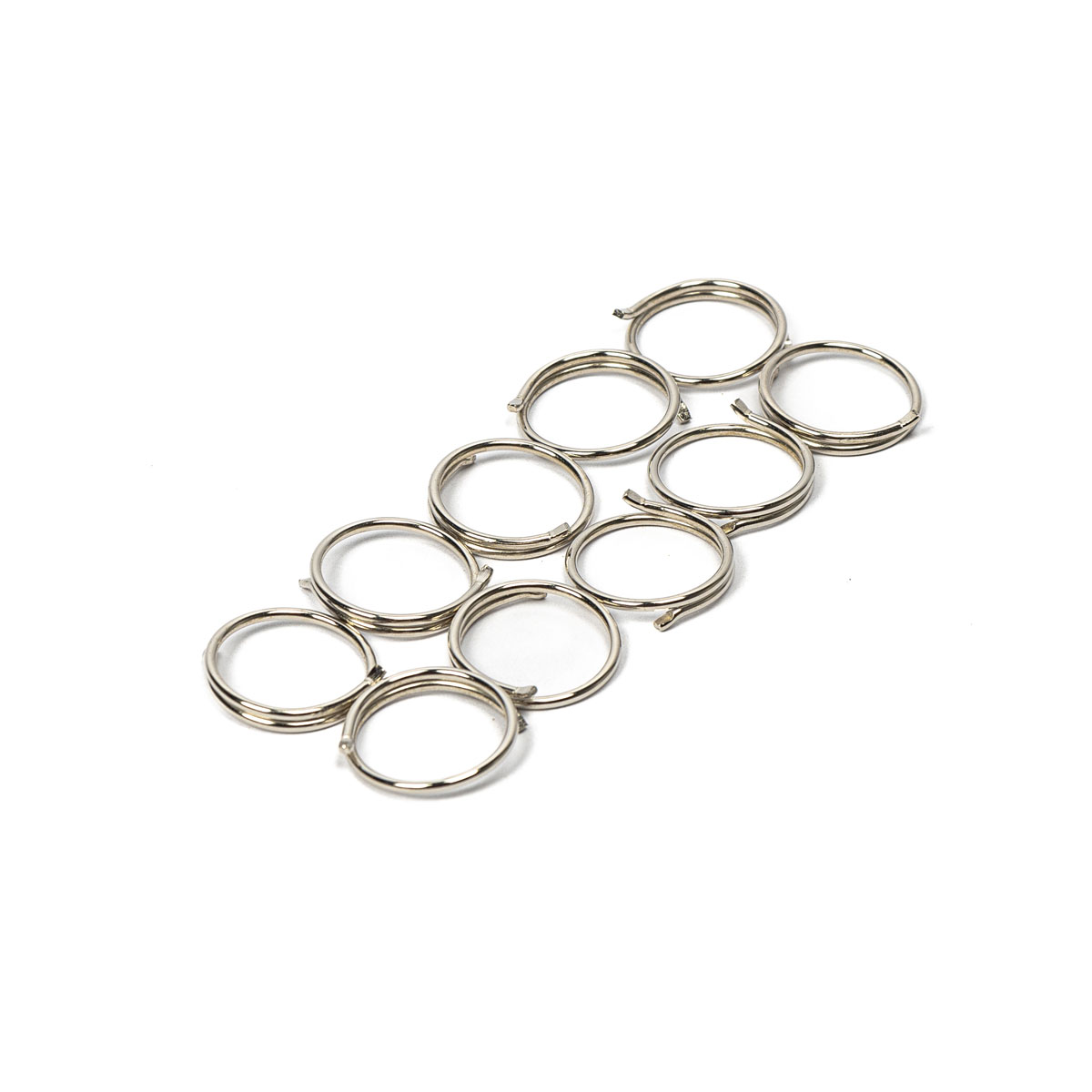 Juego De 10 Argollas Plateadas