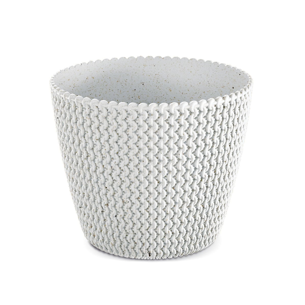 Maceta Splofy Eco Wood C/Blanco 16x19Cm