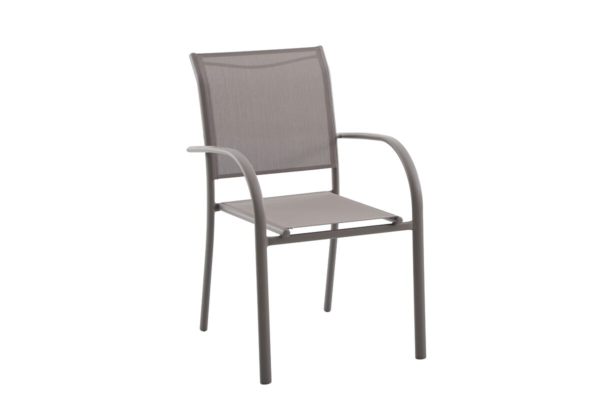 Silla con reposabrazos PIAZZA noisette/caf&eacute; 