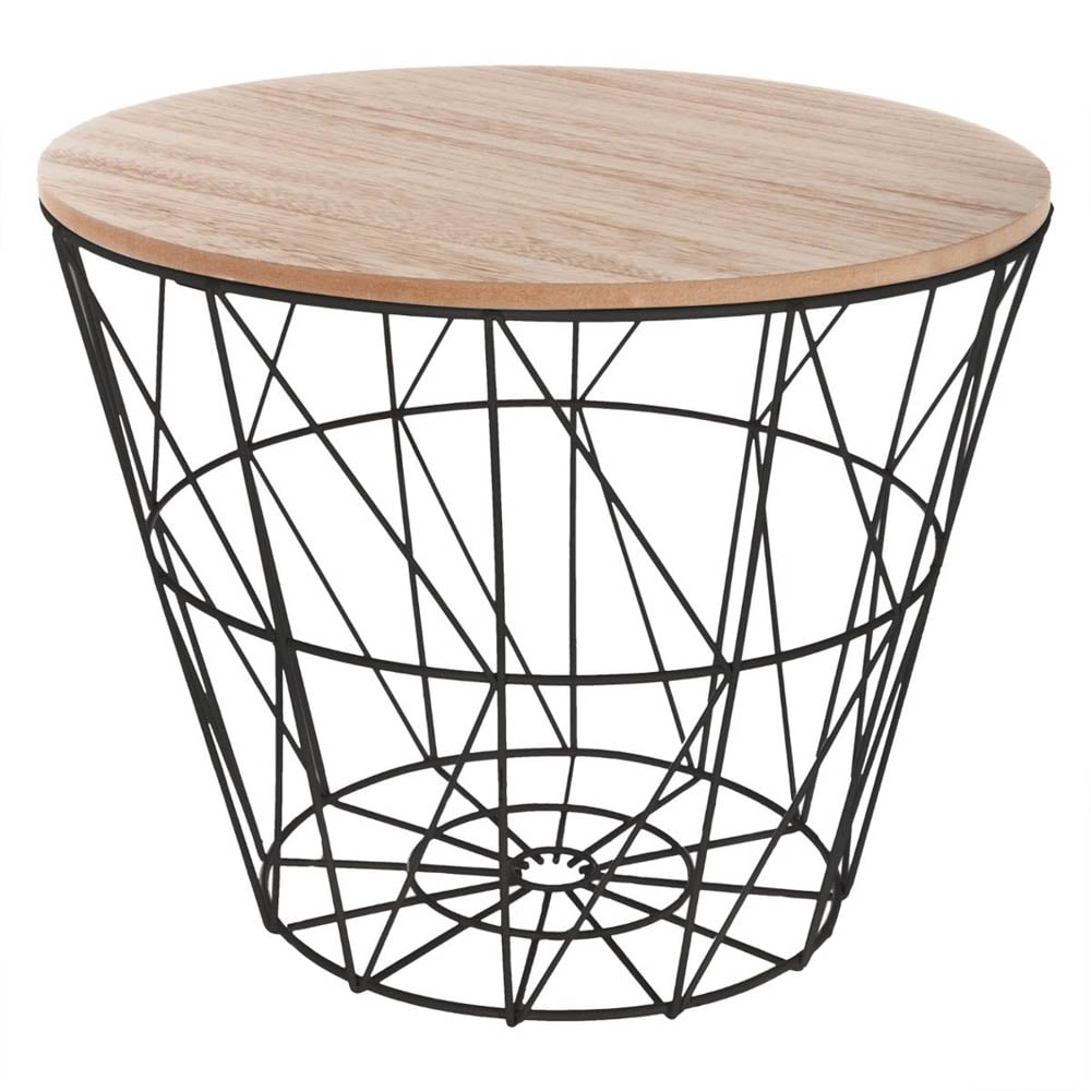 Mesa De Apoio Kumi Preta 38cm