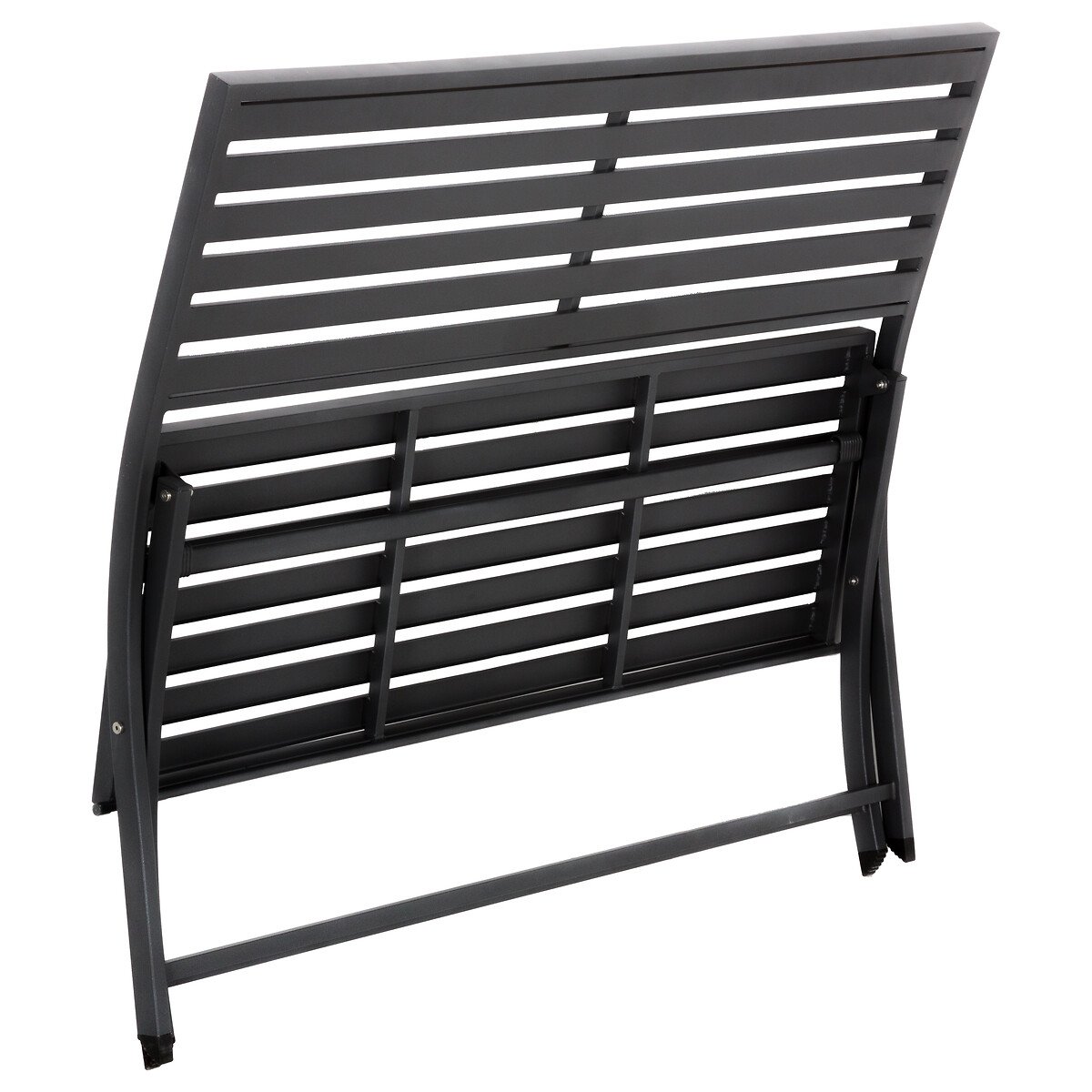 Banco plegable OLBIA gris graphite de metal