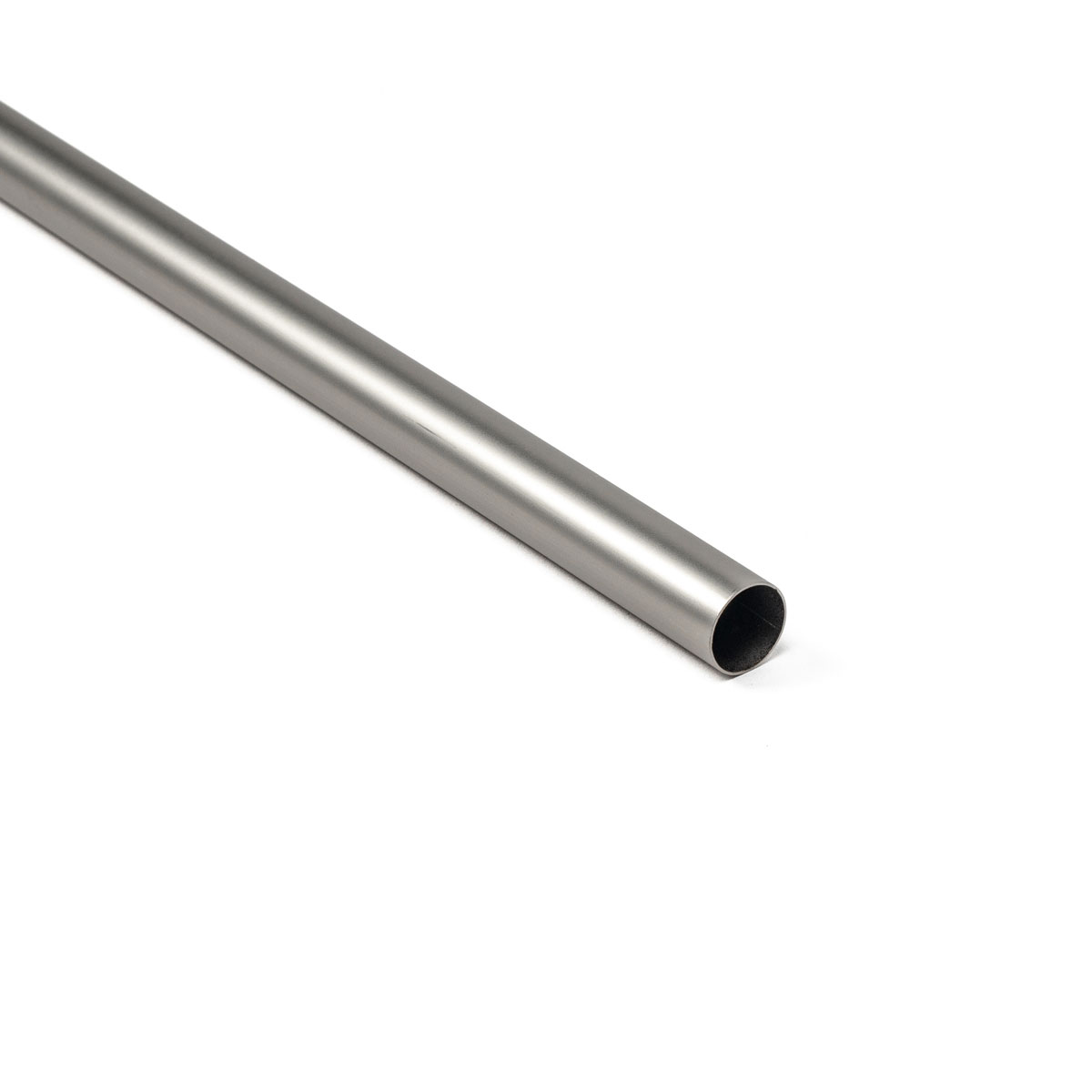 Tubo De Ferro Forjado Prateado Fosco 250cm