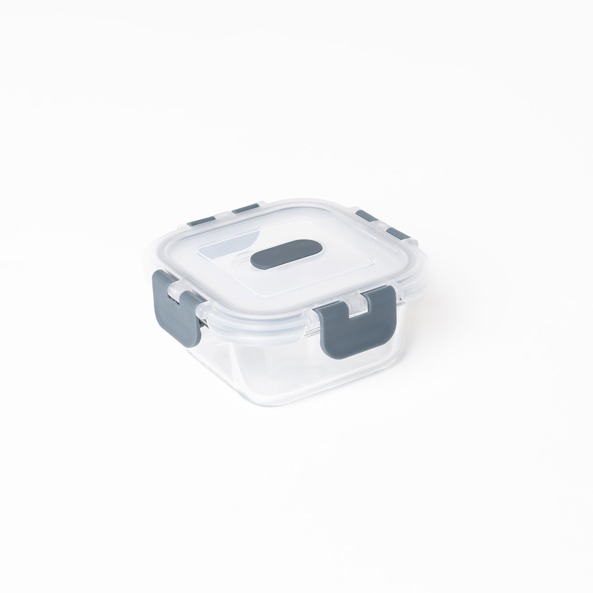 Herm&eacute;tico Cuadrado Vidrio 0.32L