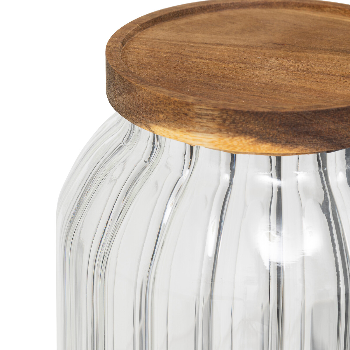 Tarro HARMONY con tapa de madera de acacia 3L