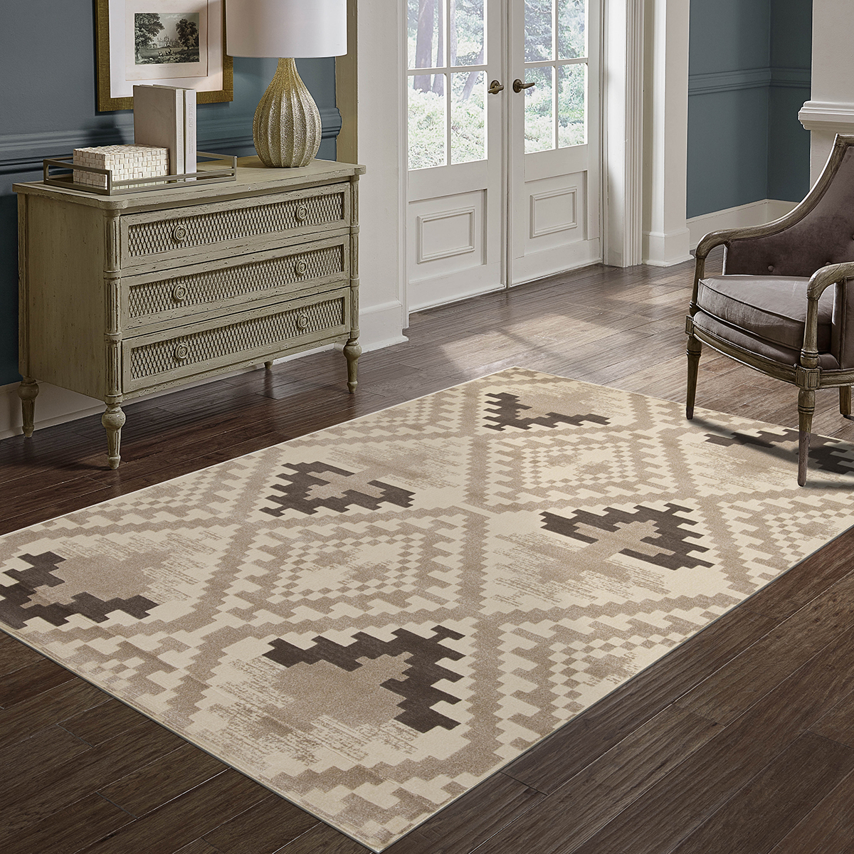 Alfombra Dinia Tetris Beige 160x235cm