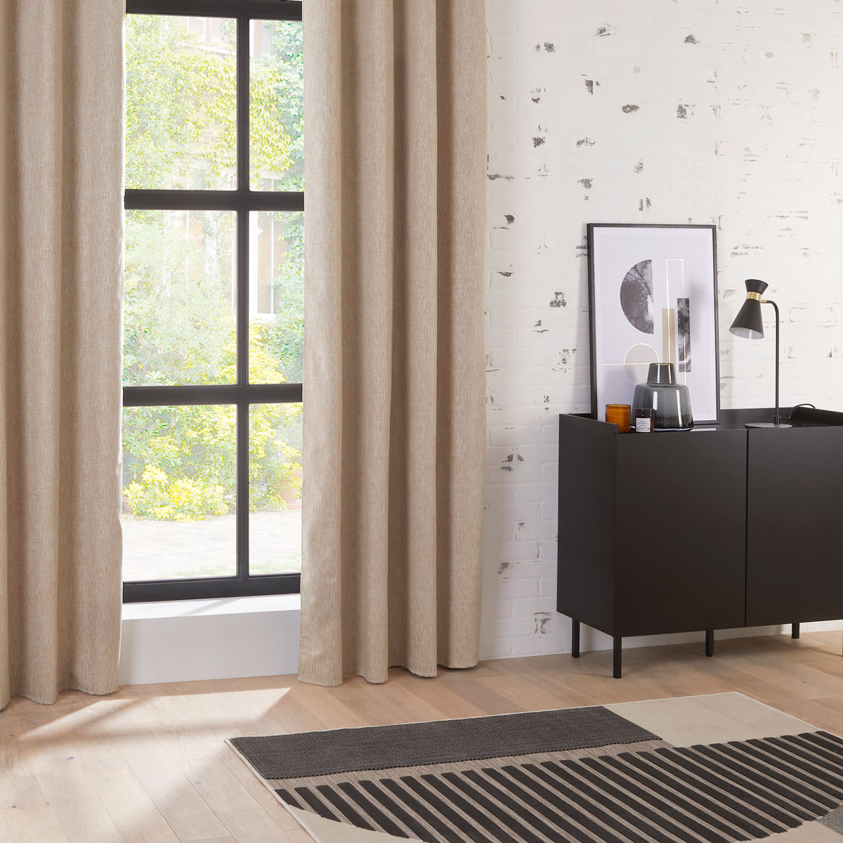 Cortina Opaca Pio Beige 140x260Cm