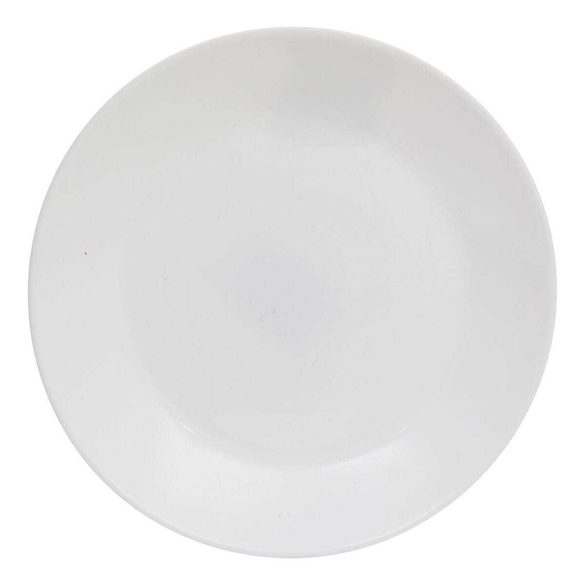 Plato de postre LOUISE blanco de vidrio 18cm