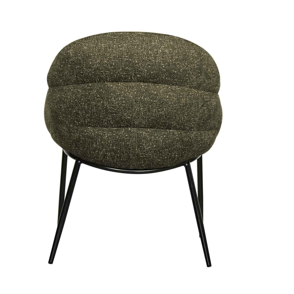 Sillón PRIENE de tejido verde