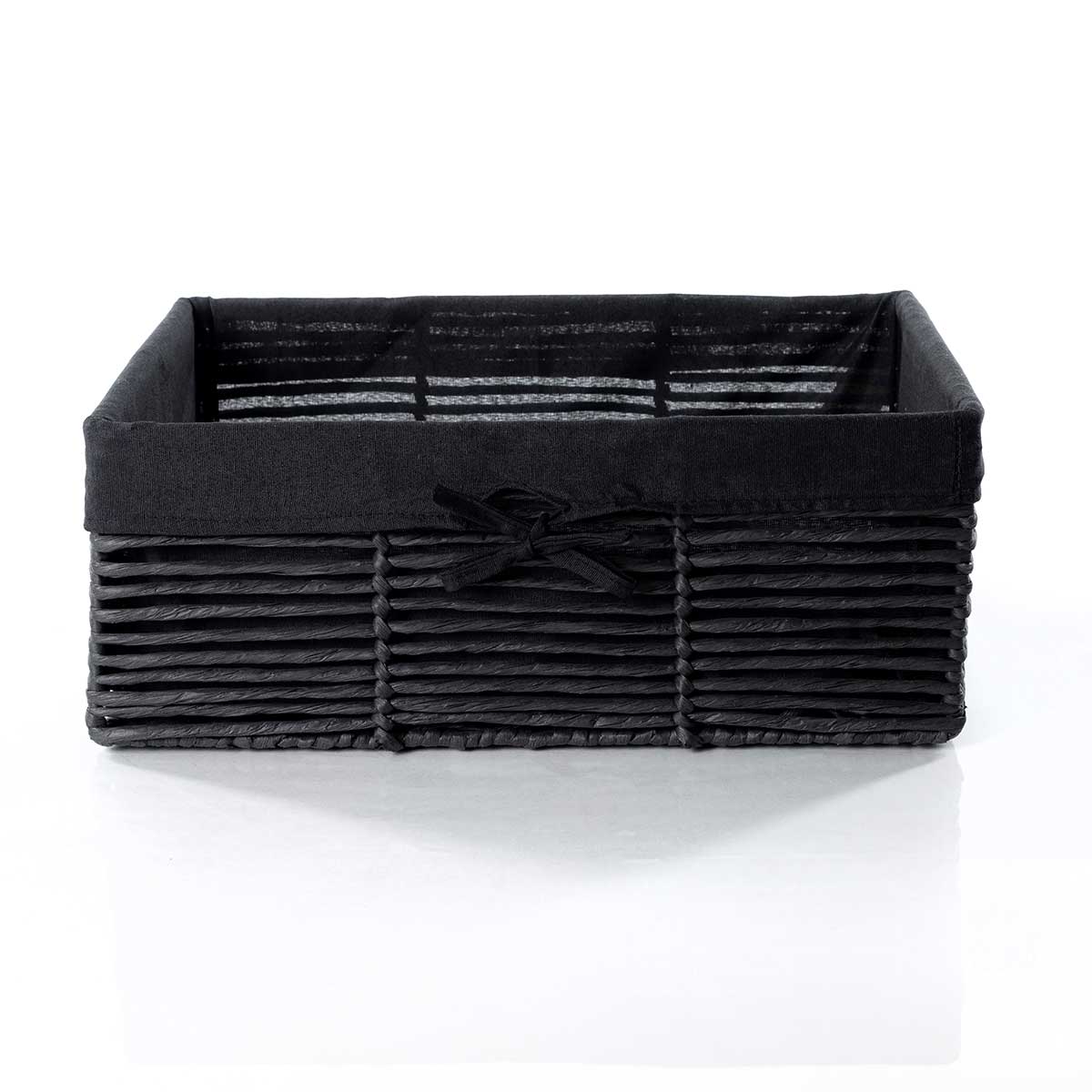Cesta ba&ntilde;o negra 27x39cm