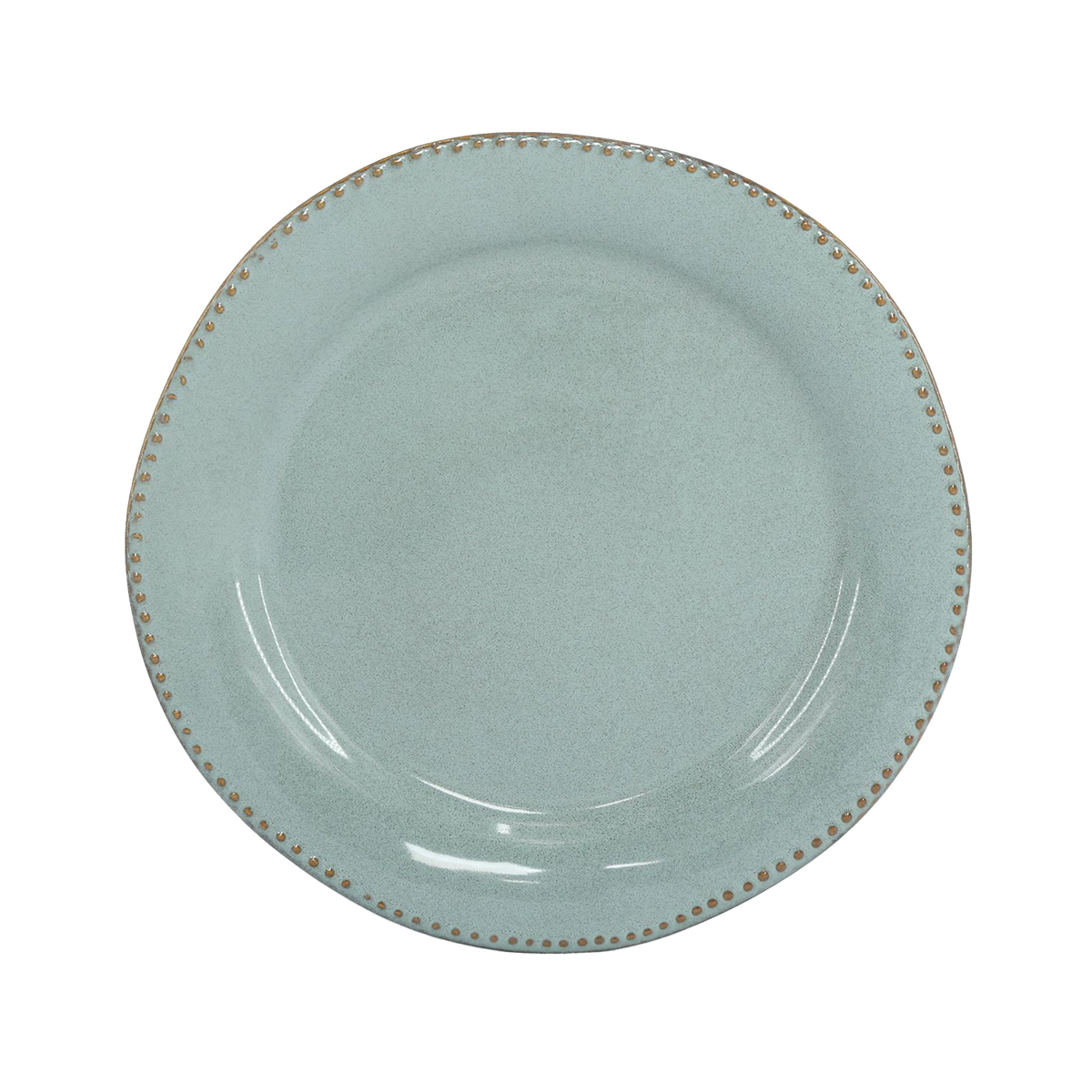 Prato Raso Capri Azul Em Cerâmica 27cm