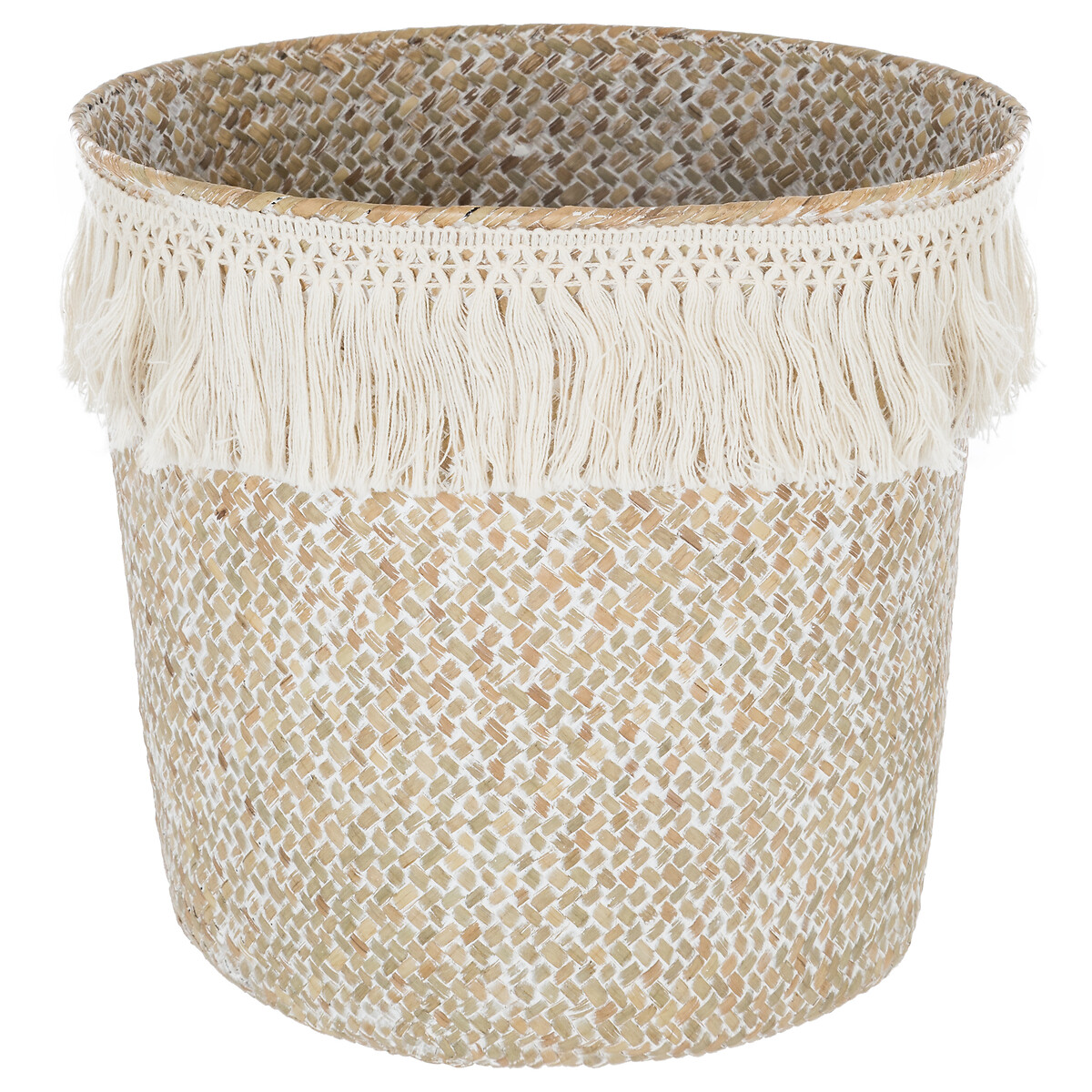 Cesta Decorativa Ete C/Flecos 26x23Cm