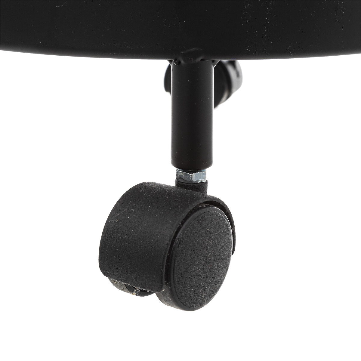 Mueble auxiliar redondo MAYAJ negro de acero 33x76