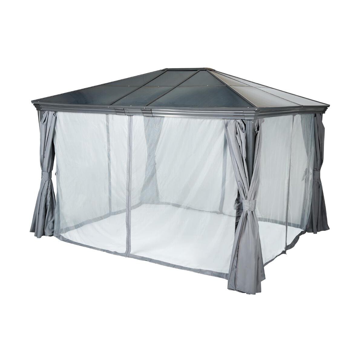 P&eacute;rgola BELIZE gris graphite 3x3,6m