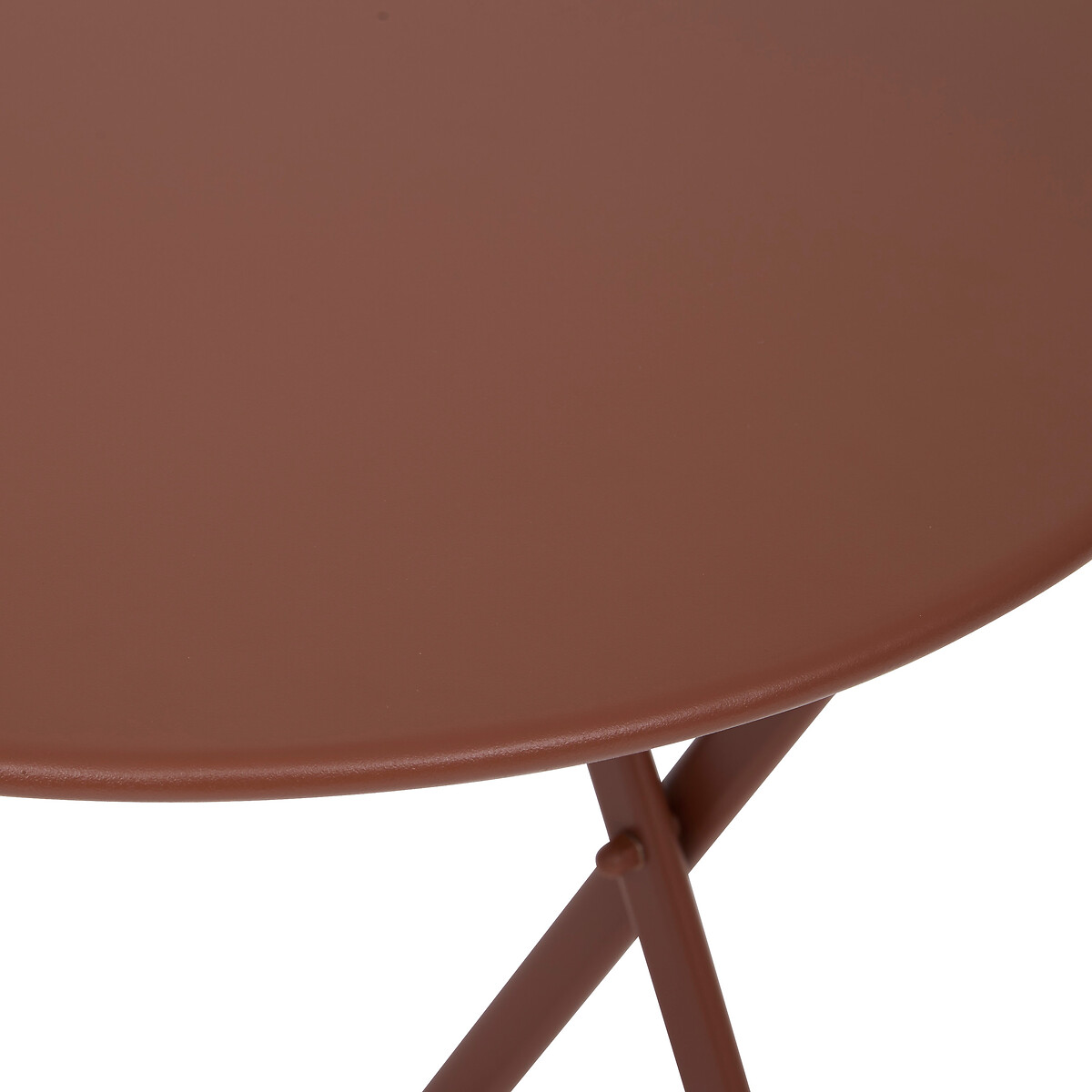 Mesa plegable GREENSBORO redonda acajou