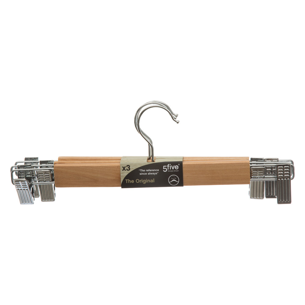 Percha De Madera Con Pinzas 3Uds
