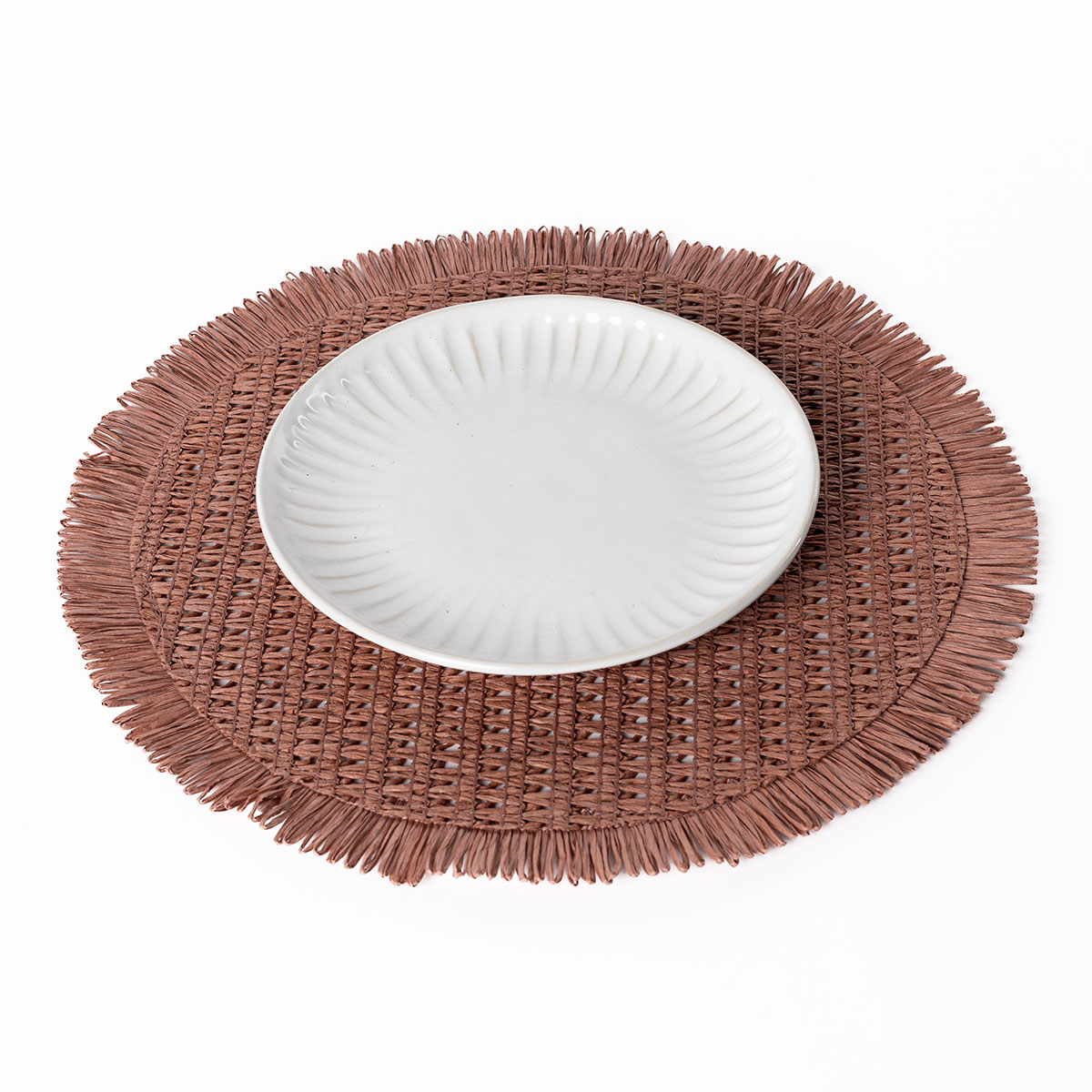 Mantel individual ORBE rojo 38cm