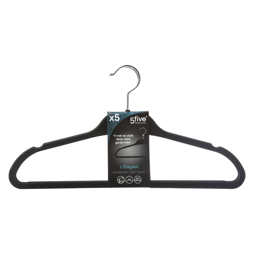 Set De 5 Perchas De Goma 