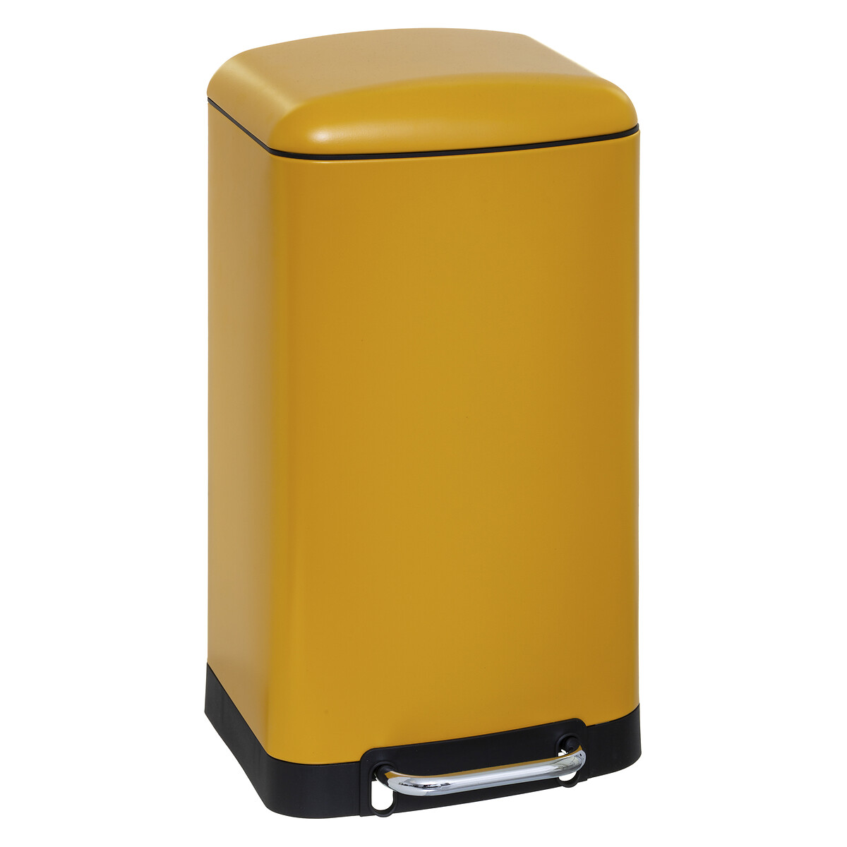 Balde Do Lixo Ariane Amarelo Em Metal 30L