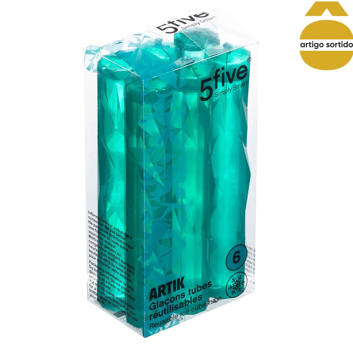 Conjunto De 6 Tubos De Gelo Reutiliz&aacute;veis Artik