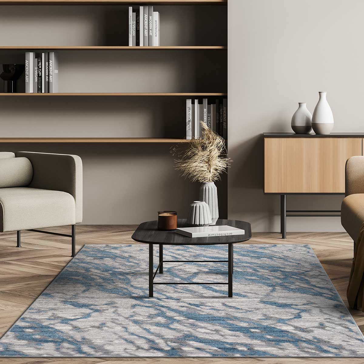 Alfombra Viqi Waves Azul 200x285cm