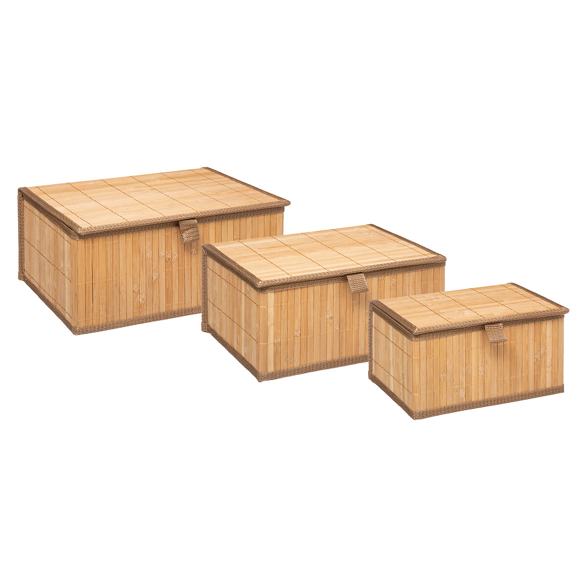 Cesto WC Castanho Em Bambu Com Tampa 13,5x29cm