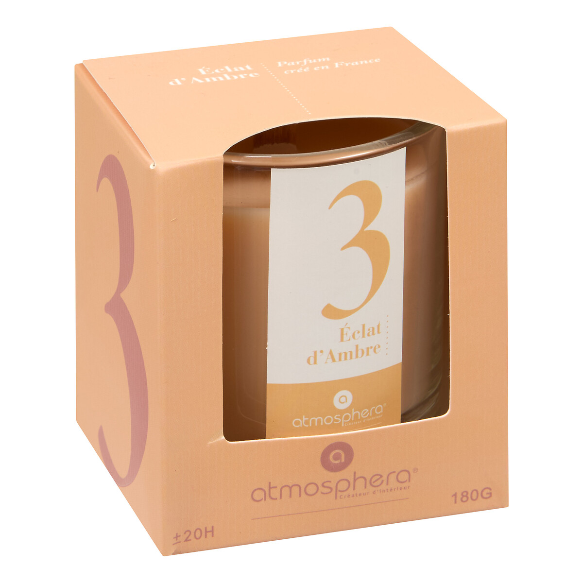 Vela perfumada en vaso de vidrio NUMIA 180g