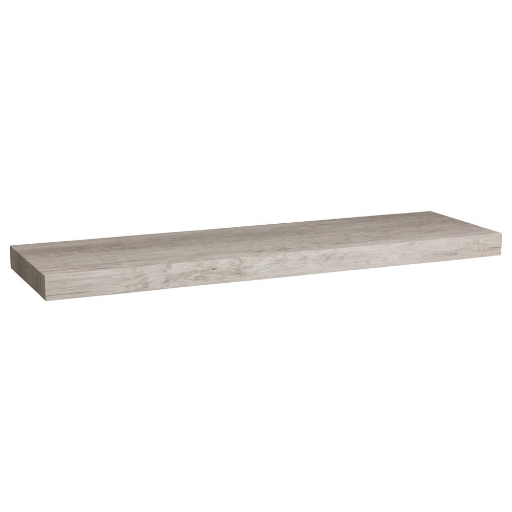 Estante Mdf Roble Gris 80x23.5x3.8Cm