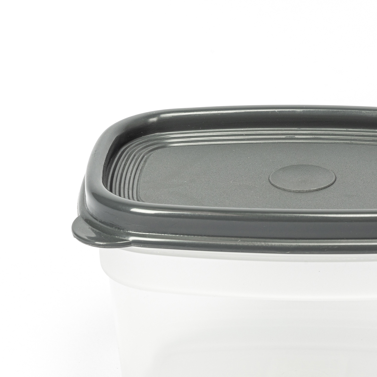 Recipiente Rectangular Gris 0.5L