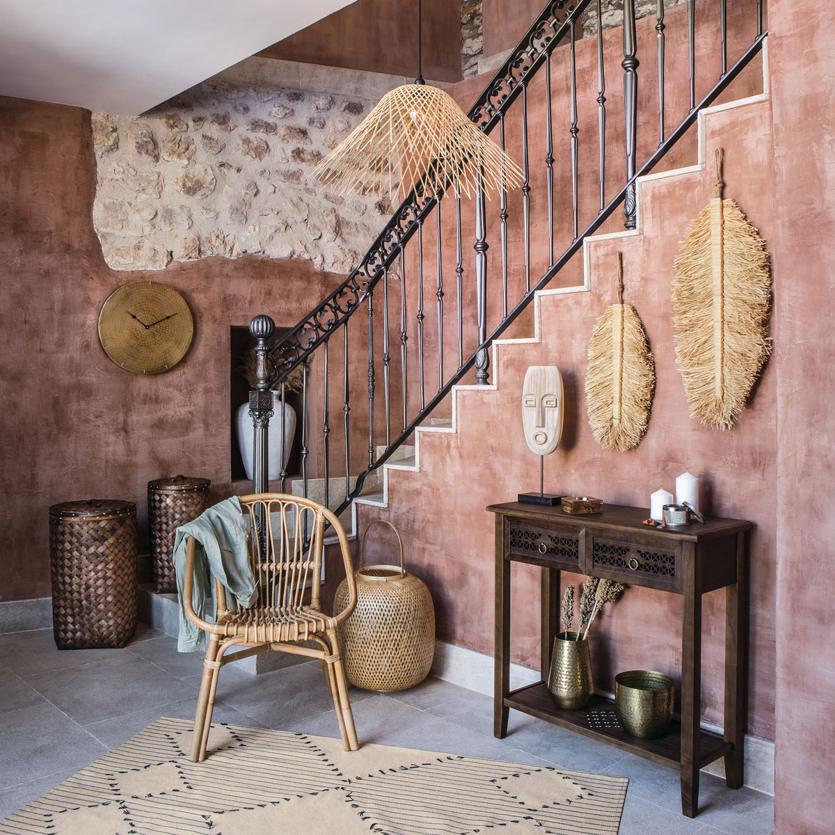 Silla Natural Dream De Ratán 56x56x80Cm