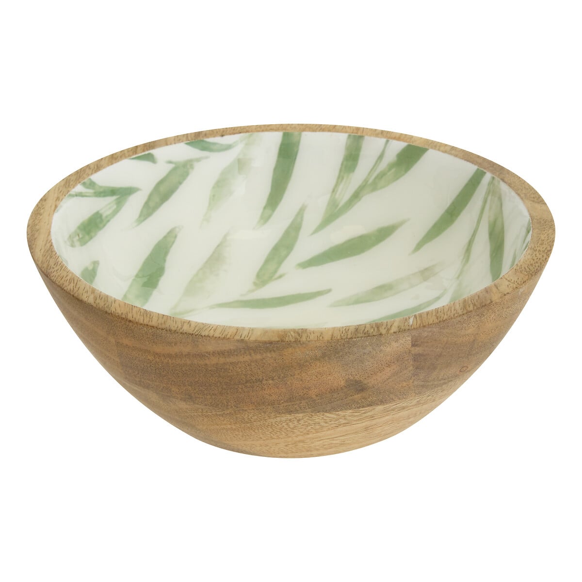 Bowl INAYA verde de madera de mango 19cm