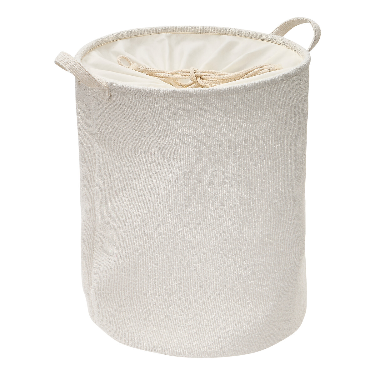 Cesto para ropa BOUCLE blanco 56L