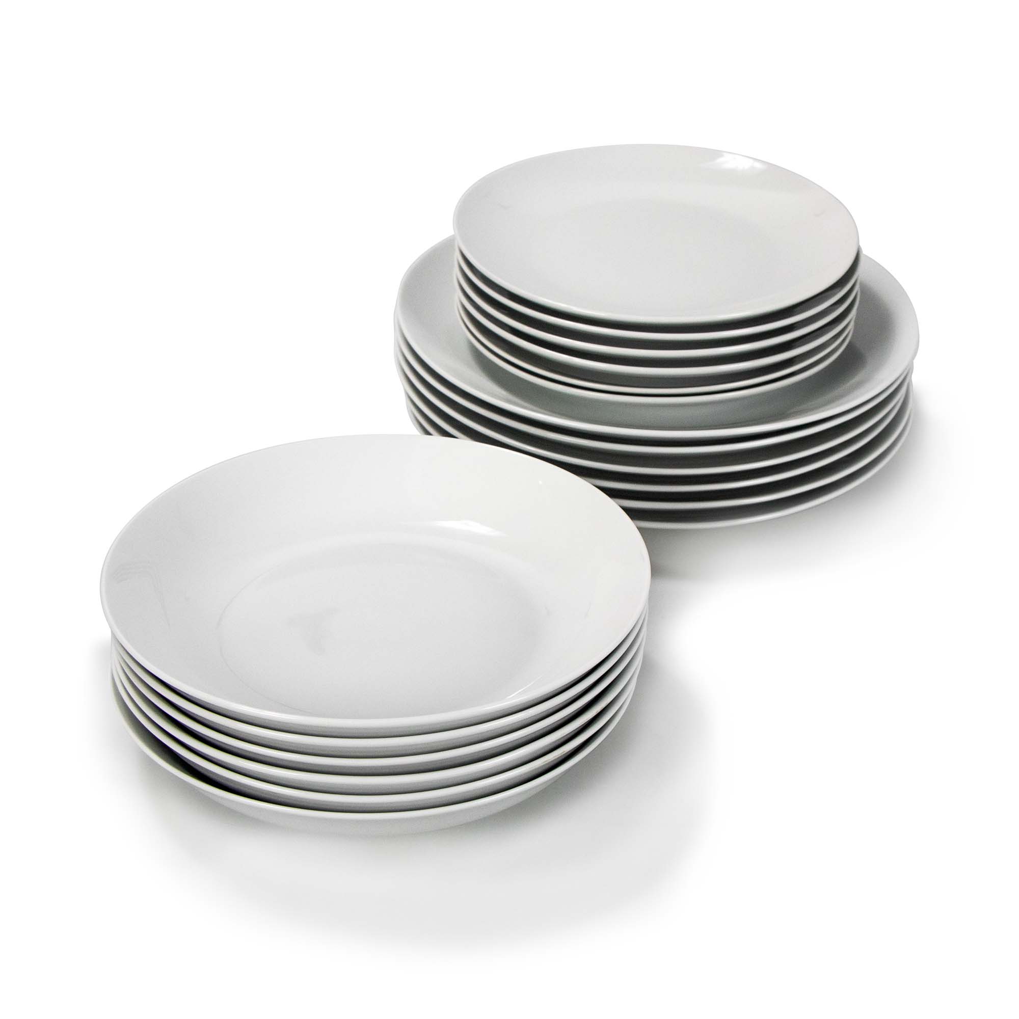 Vajilla blanca de cer&aacute;mica