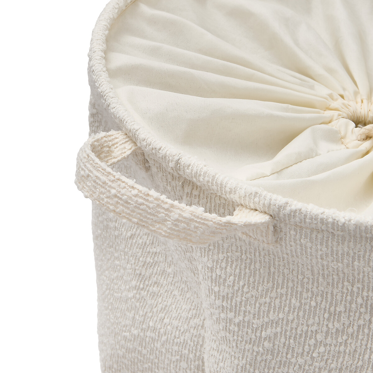 Cesto para ropa BOUCLE blanco 56L