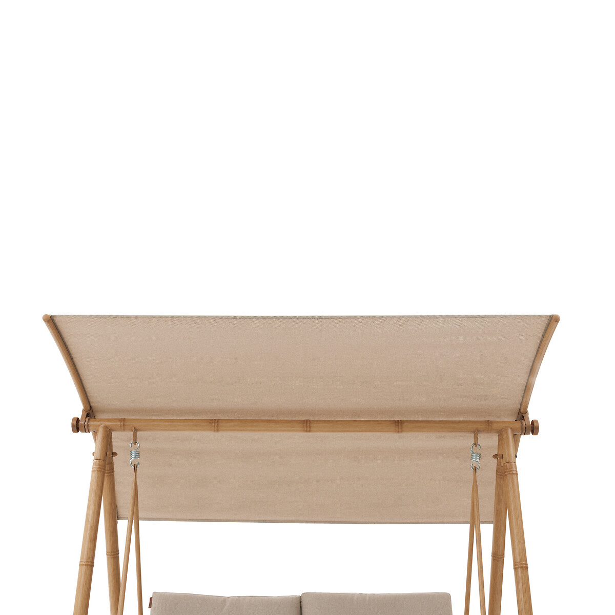 Columpio BAROE de acero efecto madera 2 plazas